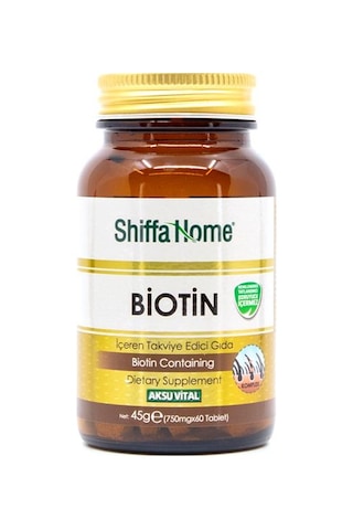Biotin 60 Tablet B7 Vitamin
