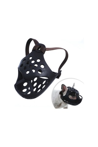 Xindoker Köpek Ağızlığı - Isırma Önleyici, Yumuşak Tpu Malzeme, Nefes Alabilir Tasarım, Siyah Renk S Boy