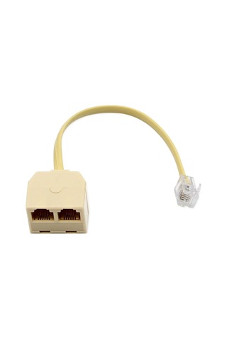 Rj11 2in1 Spitter Rj11 Telefon Hat Çoklayıcı Splitter 1 Giriş 2 Çıkış