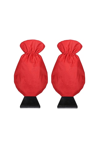 Sones Araç Buz Ve Kar Kazıyıcı Eldiveni 2 Adet Kırmızı