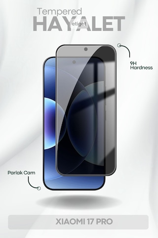 Xiaomi 17 Pro Hayalet Ekran Koruyucu 9h Temperli Cam Ultra Koruma