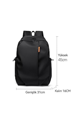 Ergonomic Sırt Çantası Laptop Ve Tablet Taşıma Özellikli Okul Ve Günlük Kullanım İçin Pratik Çanta Siyah