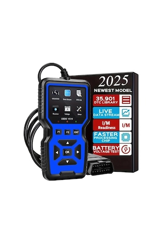 Xuweiwei Mavi Obd2 Okuyucu Araba Arıza Teşhis Cihazı Motor Kod Tarayıcı Voltaj Test Aleti Obdıı