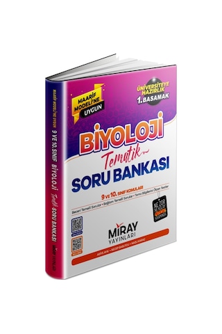 Miray Maarif Model Tyt Biyoloji Soru Bankası Üniversiteye Hazırlık 1. Basamak Miray Maarif Model Tyt Biyoloji Soru Bankası Üniversiteye Hazırlık 1. Basamak