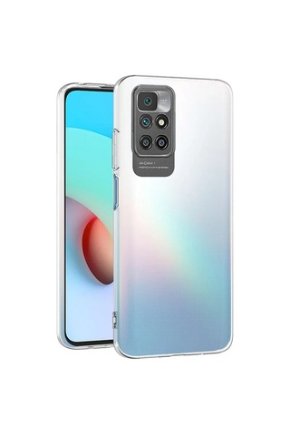 Xiaomi Redmi 10 2022 Kılıf Lüx Şeffaf Silikon Altın