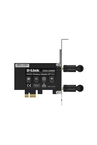 D-lınk Dwa-x586e Ax5400 Bluetooth 5.2 Pcıe Kablosuz Adaptör