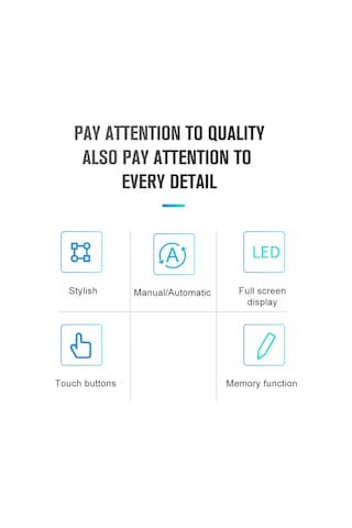 Yifomall Siyah Akıllı Su Isıtma Termostatı - 3a Ip20, Dokunmatik Renkli Lcd, Otomatik/manuel Mod, Haftalık Programlama, Çocuk Kilidi
