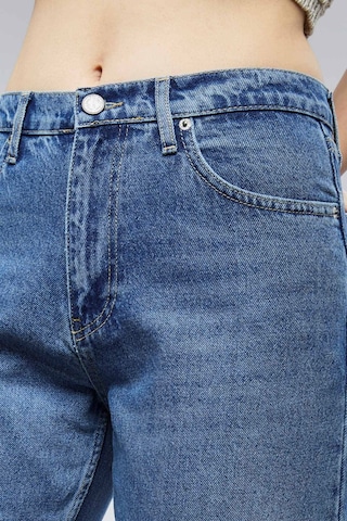 Cedy Denim Cedy Denım Yüksek Kalite Kadın Palazzo Yüksek Bel Cotton Jean Pantolon Mavi