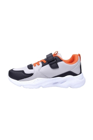 Cool Unisex Çocuk Cırtlı Rahat Günlük Sneaker Spor Ayakkabı Tokyo Gri Turuncu Gri - Turuncu