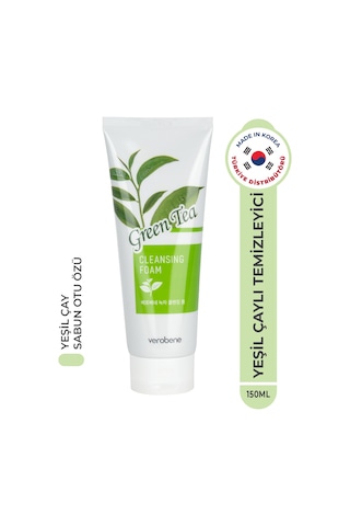 Verobene Cleansing Foam Green Tea Akneli Ciltler için Yüz Temizleme Jeli 150 ML