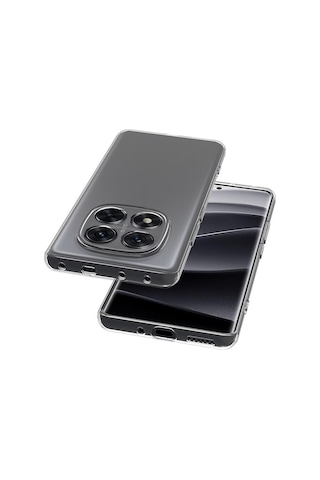 Xiaomi Redmi Note 14 Pro Plus Uyumlu Kılıf Tchs Süper Silikon Kapak-şeffaf Şeffaf