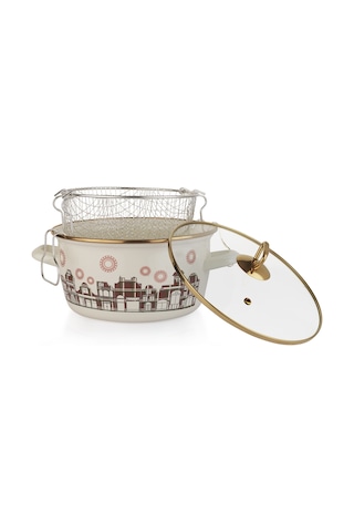 Schafer Spark Kızartma Tenceresi 22 Cm 3 Parça-asorti Krem