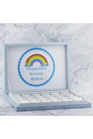 72 Adet (500Gr.) Isim Etiketli Gökkuşağı Bebek Çikolata
