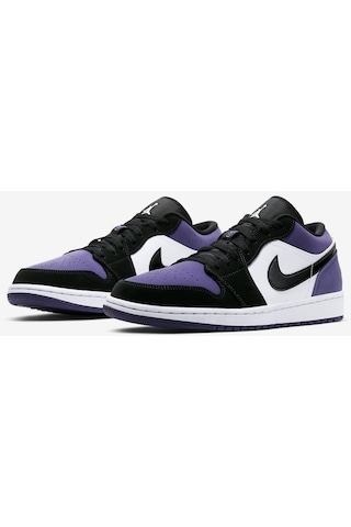 Solfej Mix Jordan 1 Low Black Toe Erkek Spor Ayakkabı Çok Renkli