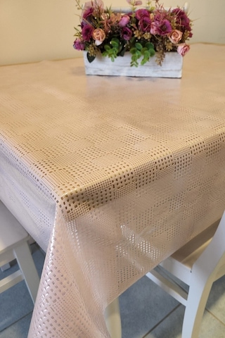 Ithal Pvc Muşamba - Desenli Silinebilir Masa Örtüsü Dgr 01 Pembe