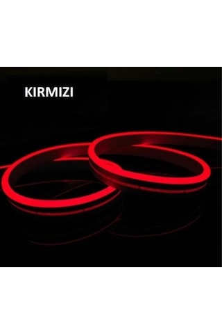 5 Metre 12 V Dış Mekan Kırmızı Neon Led