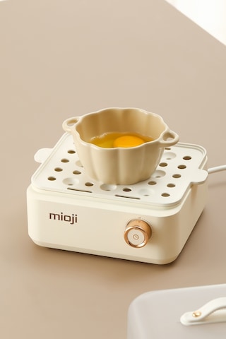 Mioji EG8B 500 W Yumurta Ve Çok Amaçlı Buharlı Pişirici Beyaz