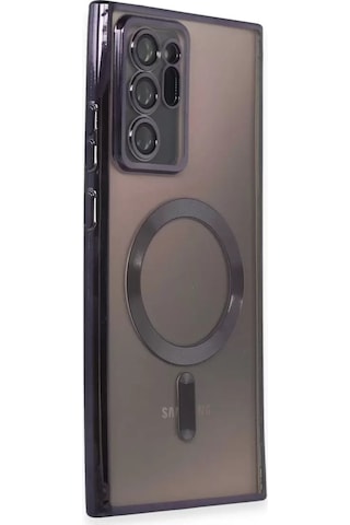 Mey İthalat Samsung Galaxy Uyumlu  Note 20 Ultra Kılıf Kross Magneticsafe Kapak - Mor Çok Renkli