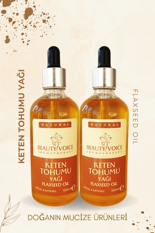 Beauty Voice Katkısız Keten Tohumu Yağı 2'li