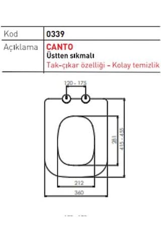 Nkp Yavaş Kapanan Klozet Kapağı Canto Thermoplast