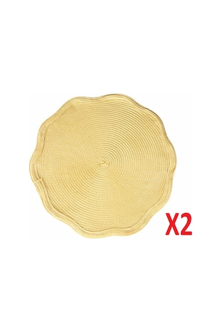 Porland Priya Sarı Amerikan Servis 38cm 2'li 04sty007367 Sarı