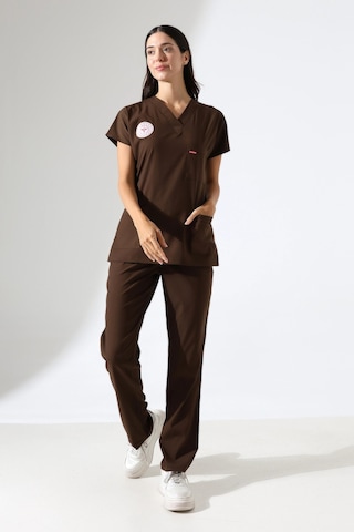 Bflex Unisex Likralı Yarasa Kol Takım - 6436 Kahve