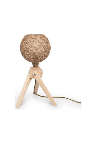 Tek-iş Abajur Masa Lambası Tripod Ahşap A-3102