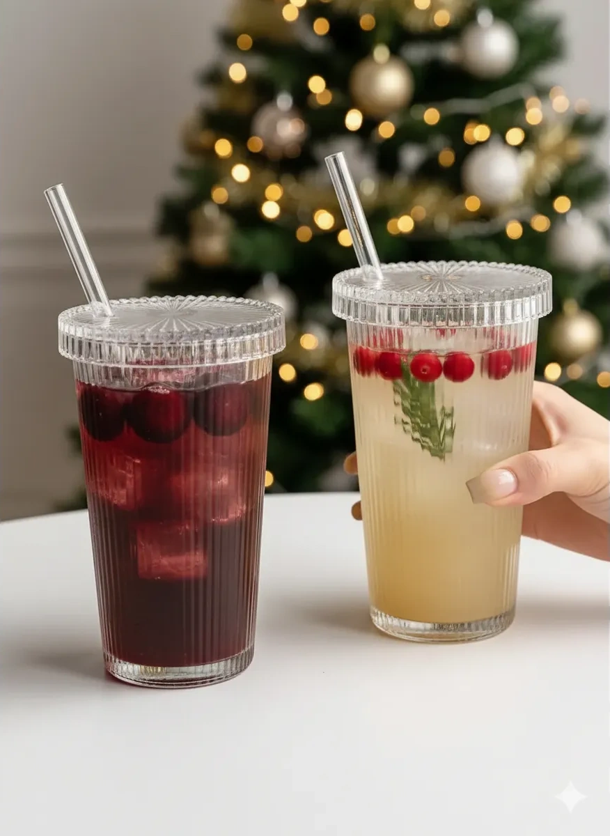 Conflate Pipet Ve Kapaklı 375 Ml 2 Parça Bardak Seti 418735151 Beyaz