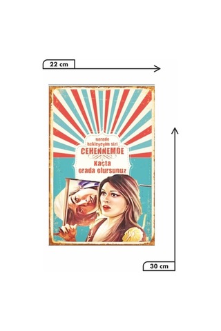 Kuşe Kağıt Duvar Posteri Nerede Bekleyeyim Sizi Retro Vintage Drtr0096