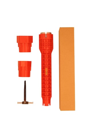 Geeksen Ev Tesisatı Tamiri İçin 8 Fonksiyonlu Kömür Takımı - Su Borusu, Musluk, Köşe Valfi Kurulum Ve Çıkarma Aracı - Karton Paketli