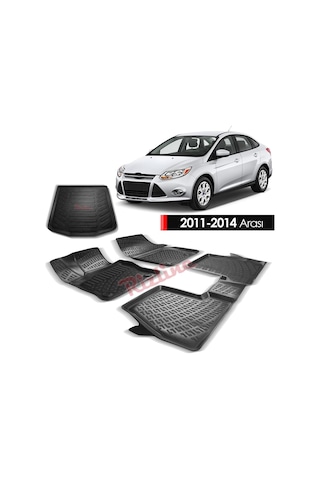 Ford Focus 3 Paspas Bagaj Havuzu Sedan 3D Rizline Set 2011-2014