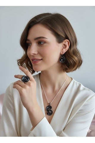 Gümüş Sarmarlı Set Gümüş
