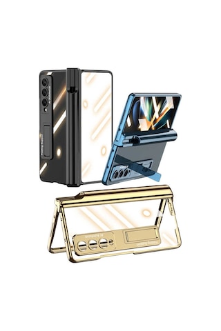 Samsung Galaxy Uyumlu Z Fold 4 Kilif Zore Kipta Standli Kalem Bölmeli K 563310557