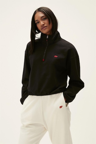 Bad Bear Scarlette Half Zip Kadın Sweatshirt-25242-siyah Siyah