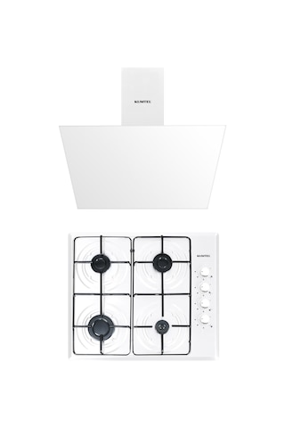 Kumtel M6-40BF - DA6-833 Beyaz 2'li Ankastre Set