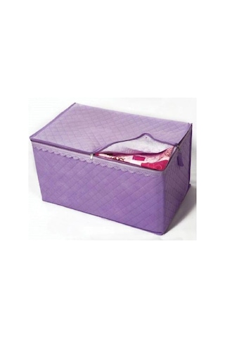 Divanev 3 Adet Extra Telalı Kaliteli Yorgan Hurcu & 30x22x18 Cm Ölçüde Hurç Lila Lila