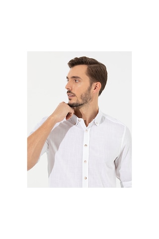 Pierre Cardin Slim Fit Uzun Kollu Gömlek 50268183-vr013 Beyaz