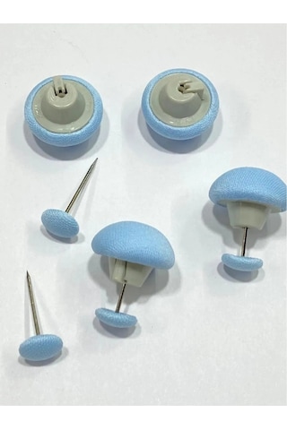 Yorgan Kılıfı Ve Çarşaf Tutucu Sabitleyici Yastık Nevresim Sabitleyici İğne/ 4 Lü Set - Mavi