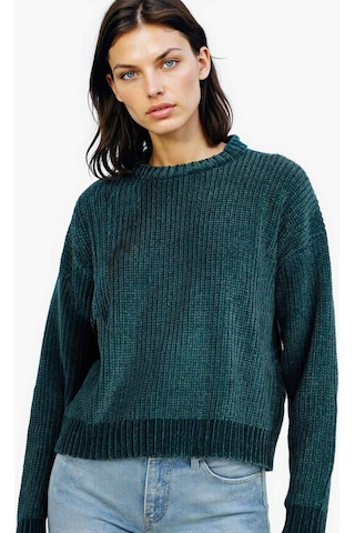 Defacto Regular Fit Bisiklet Yaka Şönil Kazak C6227ax25cwgn744 Yeşil-gn744