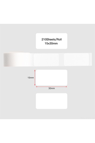 Neevoyu Aibecy 15x30mm 210 Adet Termal Etiket Kağıdı - Suya Ve Yağa Dayanıklı, Otomatik Yapışkan, Phomemo D30 Uyumlu, Ev Ve Ofis Organizasyonu İçin