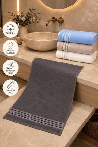 4lü El Yüz Havlusu Seti 50x85 Cm Softline 11