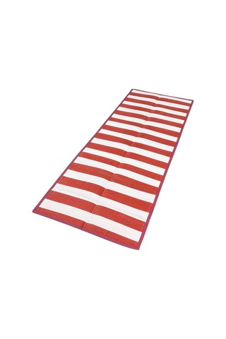 Katlanabilir Plaj Hasırı Piknik Plaj Park Bahçe Teras 70x180 Dış Mekan Halı Kilim Paspas-731 Kırmızı