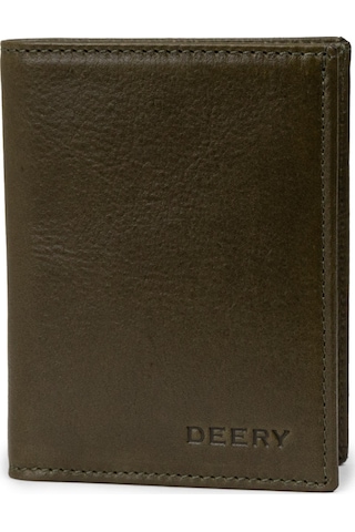 Deery Erkek Hakiki Deri Haki Dikey Cüzdan - 00216mhakz01 Haki