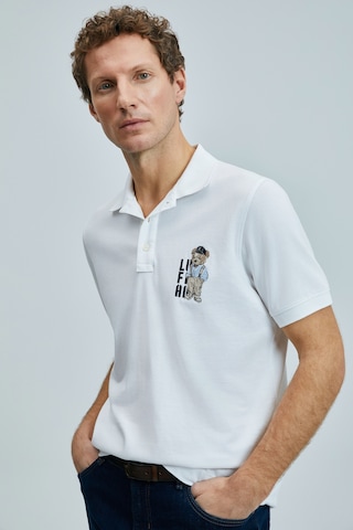 Lufian Erkek Polo Yaka T Shirt 111040220 Beyaz Beyaz