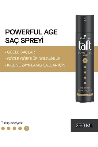 Schwarzkopf Taft Powerful Age Saç Spreyi 250 ML
