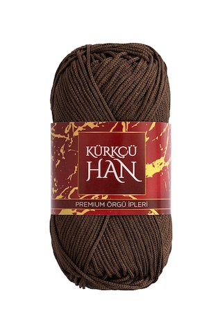 Stil Makrome 3 Mm 100 Gr 100 M Polyester Makrome Parlak Örgü Ve Çanta İpi - Çikolata Kahvesi