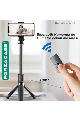 3 Ayak 70 cm Kamera Tripodu + Döner Başlık Telefon Tutucu-fc627 Siyah