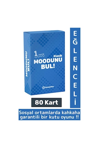 Eğlenceli Genç Yetişkin Arkadaş Yılbaşı Sosyalleşme Özel Gün Moodunu Bul-klasik Oyun Kartları 80kart