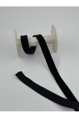2 Cm Likralı Kadife Esnek -5 Metre-siyah