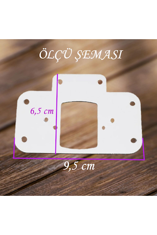 Dolap Kapak Taş Menteşe Tamir Sacı Pratik Onarım Kiti Beyaz Metal Yuva Tablası 6.5 X 9 Cm 6 Det